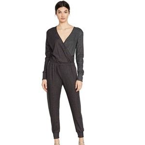 Terez Rainbow Metallic Colorblock Waffle Jumpsuit